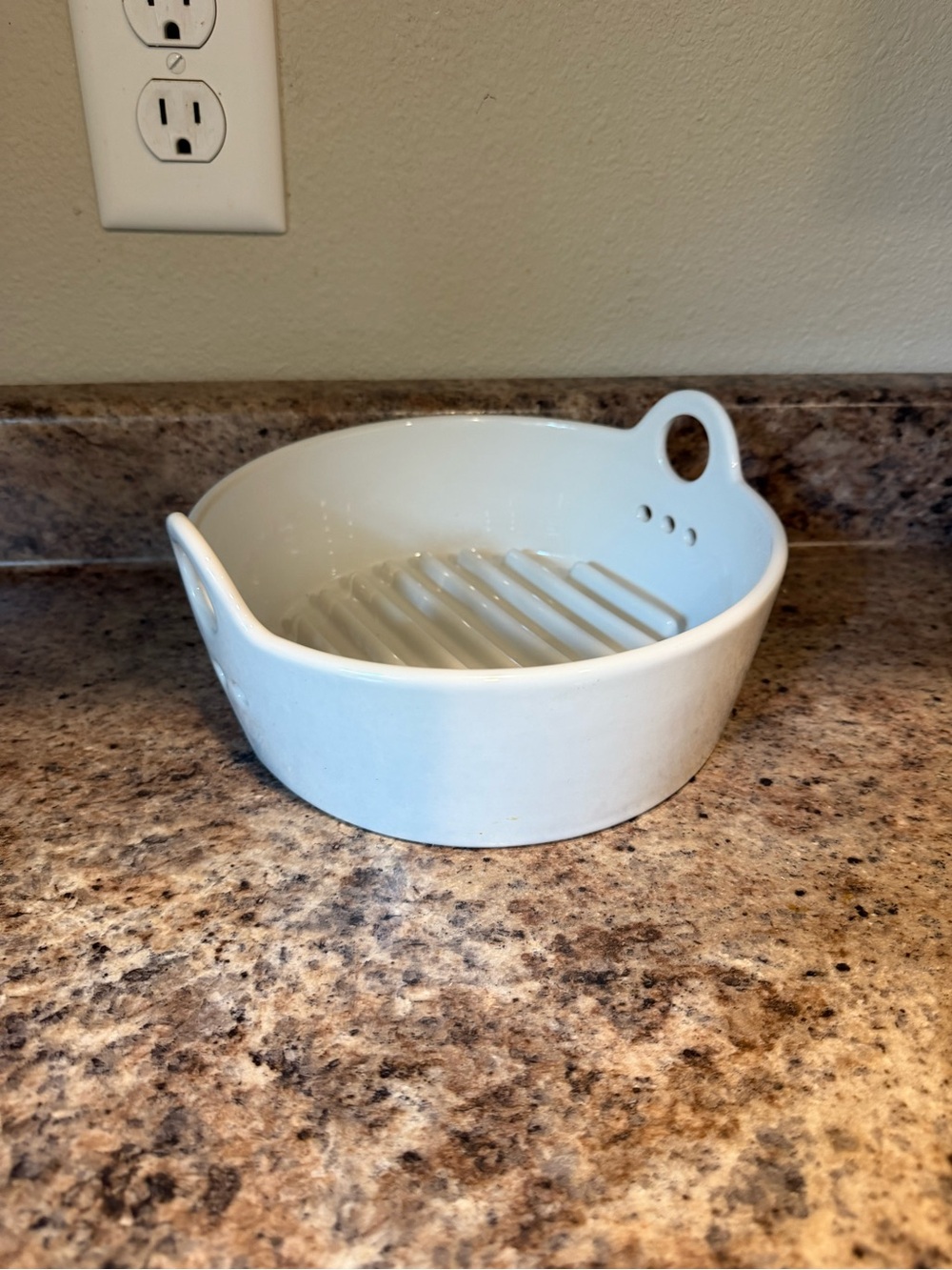 LE TAUCI Air Fryer Liners Reusable, Ceramic Liner for Air Fryer Basket - White
